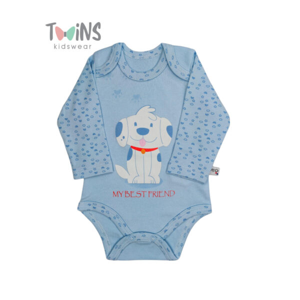 Κορμάκι μακρυμάνικο με σκυλάκι