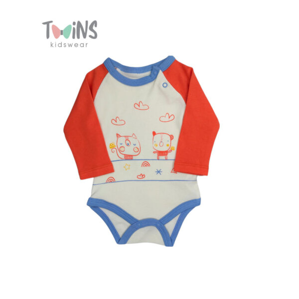 Κορμάκι μακρυμάνικο με ζωάκια