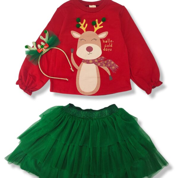 ΧΡΙΣΤΟΥΓΕΝΝΙΑΤΙΚΟ ΣΕΤ ΜΕ ΦΟΥΣΤΑ ΚΑΙ ΣΤΕΚΑ ΕΛΑΦΑΚΙ