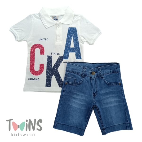 ΠΑΙΔΙΚΟ ΣΕΤ ΜΕ ΜΠΛΟΥΖΑΚΙ ΓΙΑΚΑ ΛΕΥΚΟ