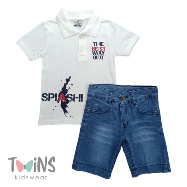 ΠΑΙΔΙΚΟ ΣΕΤ ΜΕ ΜΠΛΟΥΖΑΚΙ ΓΙΑΚΑ ΛΕΥΚΟ