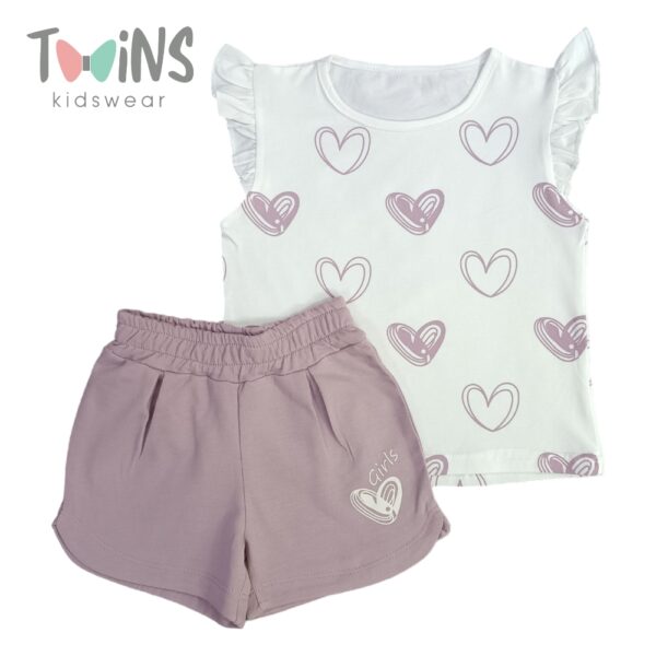 ΚΑΛΟΚΑΙΡΙΝΟ ΣΕΤ ΓΙΑ ΚΟΡΙΤΣΙ ΜΕ ΚΑΡΔΟΥΛΕΣ ΡΟΖ